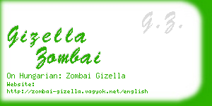 gizella zombai business card